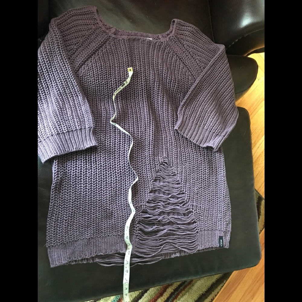 Distressed sweater